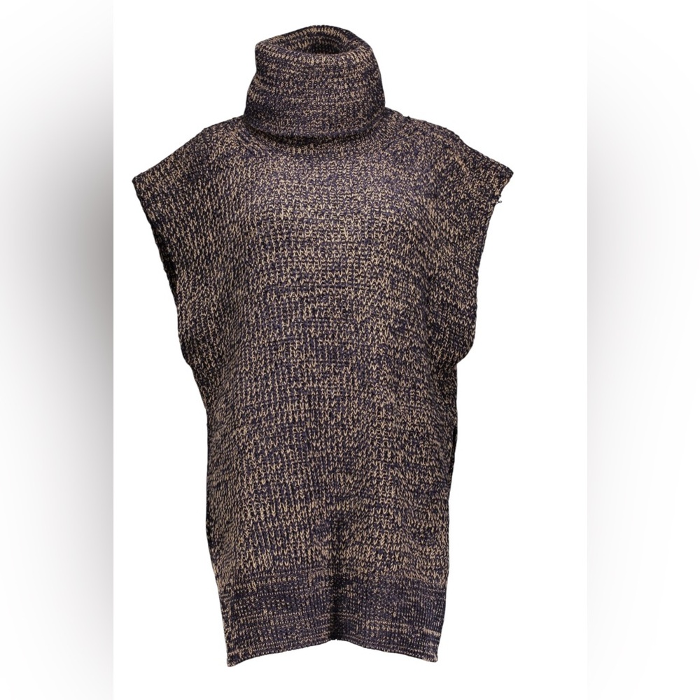 M by Missoni Black and Pink Knit Turtleneck Sweater